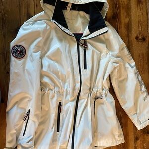 Tommy Hilfiger Navy and White All-Weather Jacket